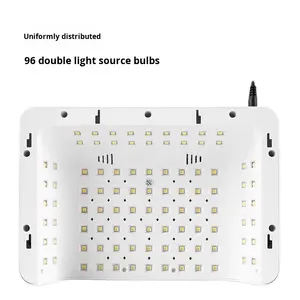 듀얼 핸드 UV LED 네일 램프 플라스틱 110-240V 특수 조명 네일 살롱 착용 가능한 대형 공간 경화 빠른 건조 고출력 - Product Image 6