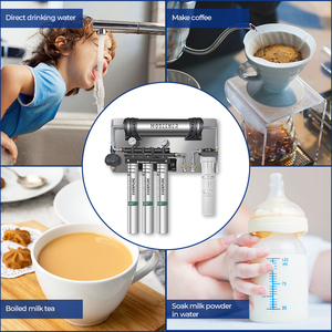 Purificador de agua doméstico eléctrico comercial Moseener 50 100GPD dispensador de agua directo Filtro de <span class=keywords><strong>bayoneta</strong></span> purificador de ultrafiltración - Product Image 6