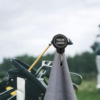 Serviette de golf magnétique personnalisable avec logo OEM/ODM, échantillonnage rapide en 3-5 jours, microfibre gaufrée, fabricant