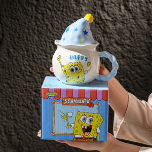 Tazza in Ceramica di <span class=keywords><strong>SpongeBob</strong></span> con Design del Cappello Magico, Tazza da Caffè per Ragazze - Product Image 3