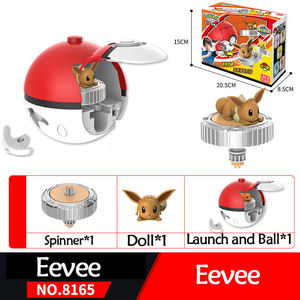 Venta caliente Pokemoned Spinning Fantasy <span class=keywords><strong>Pika</strong></span> Chu PVC Figura de acción y juego de disco de batalla giratorio para niños - Product Image 4
