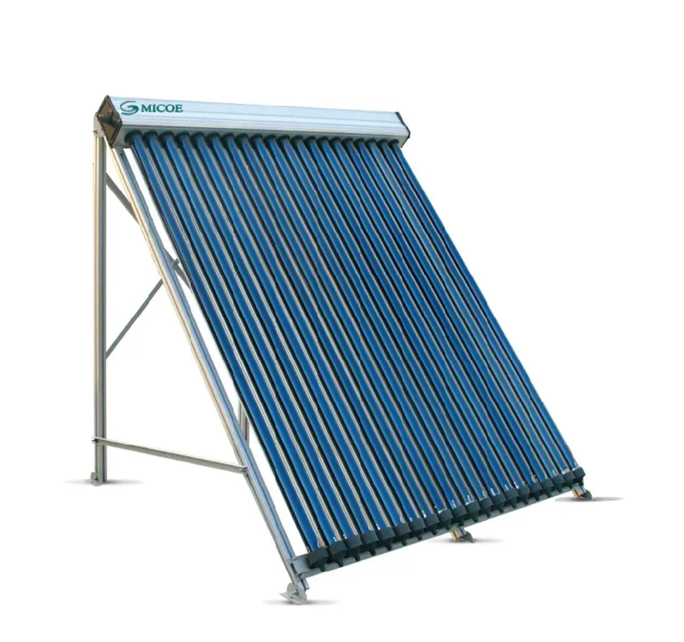 Micoe OEM hocheffizientes Wärmeleitung-Solarkollektor-Vakuumglas 10 bis 30 Rohre Hochdruck für Warmwasserheizungssystem