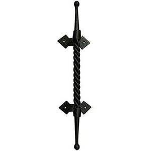 Poignée de porte ambidextre à commande tactile, forgée à la main, revêtement poudré noir, style industriel, pour chambre, hôtel, centre commercial - Coshik Exports - Product Image 1