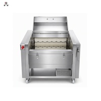 Automatische aardappelschilmachine Commerciële 304 roestvrijstalen elektrische wortelgroenteschiller voor gember en taro