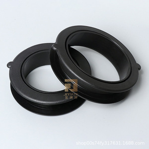Jinnate Cabinet Drain Ring 84.5mm Double Layer Compression Fit White Black Plastic Easy Installation - Product Image 4
