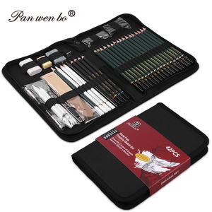 Panwenbo-Ensemble <span class=keywords><strong>de</strong></span> crayons <span class=keywords><strong>de</strong></span> couleur pour artiste, outils <span class=keywords><strong>de</strong></span> <span class=keywords><strong>dessin</strong></span> artistique, graphite, charbon <span class=keywords><strong>de</strong></span> bois, 42 pièces - Product Image 6
