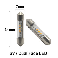 Ampoule LED Is250 31mm, éclairage de miroir de courtoisie à double face, 360 degrés, 6mm de finesse, pour Lexus Ls460 Toyota Camry, haute performance