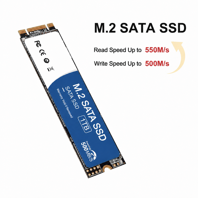 Wholesale Internal M.2 SATA Desktop PC SSD 550 MB/s Read 500 MB/s Write Speeds 512GB/1TB/2TB