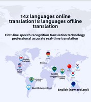 Traducteur vocal intelligent à grand écran, directement de l'usine OEM ODM - 142 langues avec traduction photo pour les affaires et les voyages