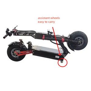 Pièces détachées et accessoires pour trottinettes électriques 13 et 14 pouces, cadre de trottinette pliable à suspension intégrale de 150 mm de largeur, installation facile - Product Image 3