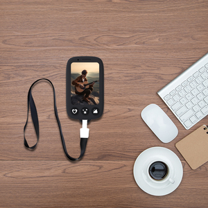 Mini Album ảnh mini 6 màu hồng tức thì 3 giọng nói với dây buộc và máy quảng cáo âm thanh - Product Image 5