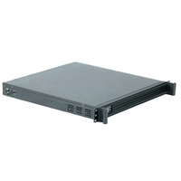 Casing PC Industri Kustomisasi Pemrosesan Chassis 1U dengan Panel Aluminium dan Casing Hitam