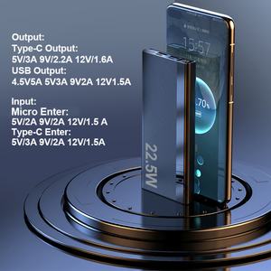 Batería Externa Portátil Ultra Delgada con Logotipo Personalizado 10000mAh/20000mah/30000mah Carga Rápida Entrada Micro USB para iPhone 13 14 15 - Product Image 3