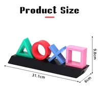 Lampe LED décorative pour icônes de jeux PS4/PS5 avec commande vocale, éclairage coloré commercial pour joueurs Playstation
