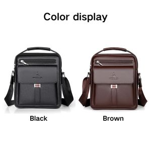 Borsa a Tracolla Multifunzionale in <span class=keywords><strong>Pelle</strong></span> PU Personalizzabile con LOGO, per Lavoro e Affari, Grande Capacità, Regalo per <span class=keywords><strong>Uomo</strong></span> - Product Image 5