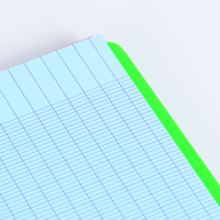 Article Chaud le Plus Vendu Carnet à Spirale Professionnel à Pages Intérieures Lignées en Français, Format Grand A4, Série de Couleurs Multiples en Option