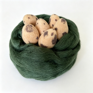 Boules de feutre en laine à <span class=keywords><strong>pois</strong></span>, feutre fait main style naturel frais, texture réaliste, ornements décoratifs rustiques élégants - Product Image 1