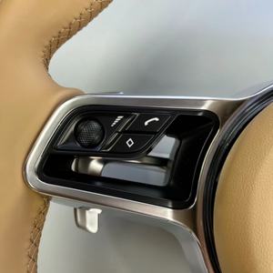 Volant de voiture en cuir personnalisé pour Porsche Macan 95B S Turbo GTS 2014 à 2023 Volant en fibre de carbone - Product Image 3