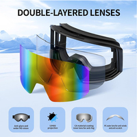 Gafas de Esquí para Adultos YL-SKI200, Gafas de Nieve con Marco Completo Resistente a los Arañazos, Revestimiento REVO, Compatibles con Casco, Logotipo Personalizado