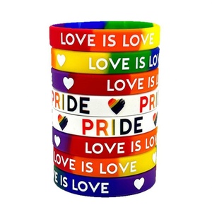 Bracelet coloré Youmigift pas cher, bracelet en silicone de haute qualité, bracelet personnalisé à thème de fête coloré segmenté - Product Image 1