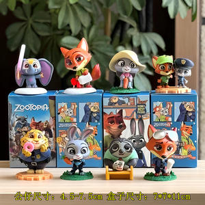 Exquisitas figuras coleccionables de la serie Zoo2 con pintura vívida y escultura detallada, cajas sorpresa, Judy Fox, Nick Wilde, juguetes, adornos para coche, regalos - Product Image 2