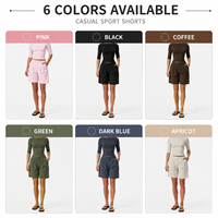 Ensemble de yoga pour femmes GH de haute qualité, manches courtes, short taille haute, séchage rapide, respirant, pour la gym, le fitness, la course à pied et le yoga