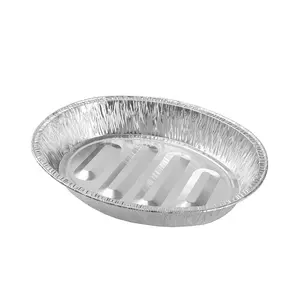 6500ml Oval Foil Trays Grill Catering Aluminum Foil Pans