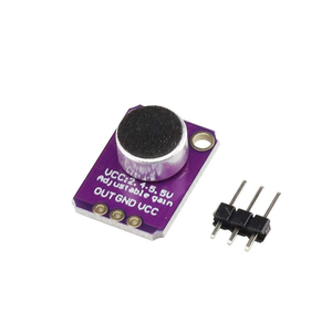 Electret microphone khuếch đại mô-đun max4466 âm thanh cảm biến mô-đun có thể điều chỉnh Gain màu xanh Breakout Board Đối với Arduino - Product Image 2