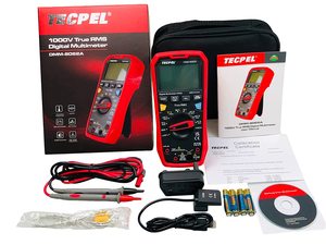 เครื่องมือวัดคุณภาพพรีเมียม TECPEL DMM-8062A รุ่น High Pro แบบพกพา วัดแรงดันไฟฟ้า 1000V กระแสไฟฟ้า 10A-20A - Product Image 5