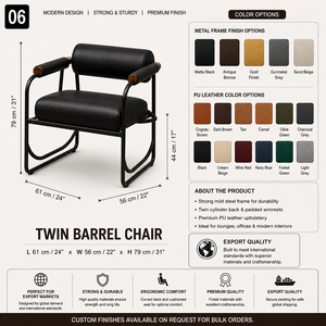 Sillón Doble con Respaldo Curvo, Asiento Acolchado Cómodo para Sala de Estar y Recepción - Product Image 2