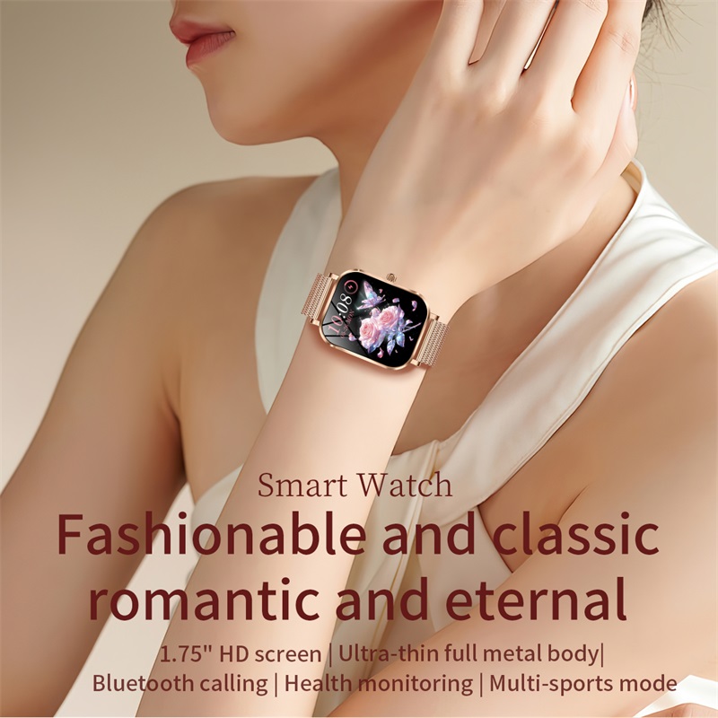 2025 MK90 Women's Smart Watch HD BT Call IP68 Waterproof