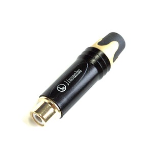 Conector Phono RCA Jinsanhu Hembra, Chapado en Oro, Aislamiento Azul, Adaptador de Audio y Video en Línea - Product Image 4