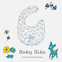 Vente en gros Ins Bavoirs pour bébé 100% coton Confortable Ajustable Fit Cartoon Imprimé Toddler Feeding Infant Eating Baby Bavoirs