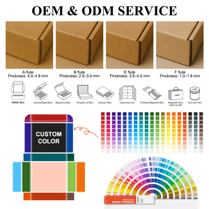 Miễn Phí Thiết Kế Tailor-<span class=keywords><strong>Made</strong></span> Tùy Chỉnh Nhỏ UV In Ấn Màu Đen Giấy Các Tông Sóng Hộp Tùy Chỉnh Bưu Phẩm Hộp Với Logo Bao Bì - Product Image 3