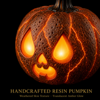 Lampe chauffe-cire d'Halloween en forme de citrouille, style horrifique, noire gothique, lampe de table, couleur personnalisée, logo, moule exclusif