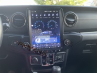 PA 12.1 "Android 10 layar sentuh vertikal, pemutar DVD mobil sistem Gps navigasi untuk Jeep wrangler JL 2018 - 2022 Radio tesla