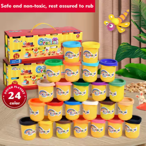 Set de Plastilina y Arcilla Polimérica de 24 Colores, Juguete de Play-Doh y Slime para Creatividad y Diversión - Product Image 4