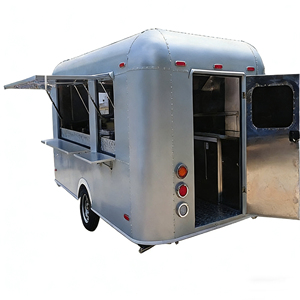 Mobile Food Cart <b>Trailer</b> Stainless Steel Aluminum Ice Cream Truck for Fast Snack Customized Hot Dog Candy Catering <b>Car</b> - Product Image 5