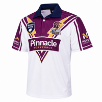 Maillot de football personnalisé avec sublimation du nom du sponsor, extensible dans les 4 sens, style polo, maillot de rugby original