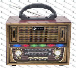 Vente directe d'usine Kts Ktf-1422 Radio portable Haut-parleur sans fil AM <span class=keywords><strong>FM</strong></span> SW 4 bandes Lecteur de musique USB TF Haut-parleur BT avec lumières RVB - Product Image 2