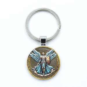 Wowei นาฬิกาไมเคิลโลหะมาใหม่พวงกุญแจที่สวยงามจี้รูปแบบอัศวินไฟศักดิ์สิทธิ์ - Product Image 4