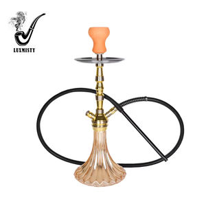 ชุดมอระกู่อลูมิเนียมแบบพกพาชุดเต็มชิชาชิชาชิชาอาหรับอาหรับ - Product Image 1