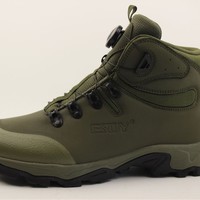 Bottes de randonnée mi-montantes DF ESDY C pour homme, légères, en nylon et cuir, avec boucle automatique et lacets, durables