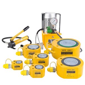 Gato hidráulico ultrafino de 0 kg, capacidad de 21-30T, material de hierro para elevación no destructiva en mantenimiento de puentes FPY-101, FPY-1 - Product Image 1