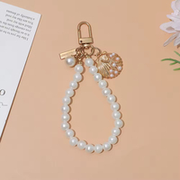 Gantungan Kunci Cangkang Mutiara Lucu, Gelang Manik-Manik, Ornamen Ponsel, Gantungan Tas, Aksesoris Kunci Mobil Kreatif
