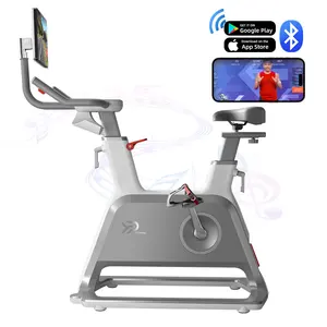 YPOO 2024 new profesional home exercise air magnetic spin bike gym spin bike with YPOOFIT APP