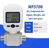 Capteur de débit d'eau 1/4'' à effet Hall de qualité alimentaire, débitmètre, compteur de fluide, connecteur de tuyau 0,3-6 L/min
