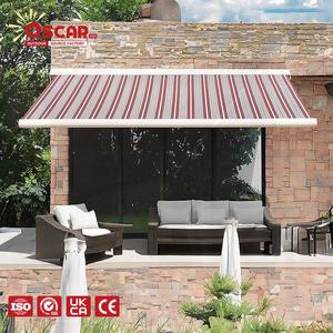 Auvent électrique rétractable automatique en aluminium imperméable avec protection UV pour patio, jardin, balcon, auvent cassette complet - Product Image 1