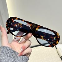 Lunettes de soleil surdimensionnées pour femmes, protection UV400, monture PC, forme carrée et ronde, pour la plage, les activités de plein air, cadeau