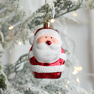 Nouveaux pendentifs de Noël personnalisés en forme de bonhomme de neige, de Père Noël et de cabane, petits ornements de Noël - Product Image 3